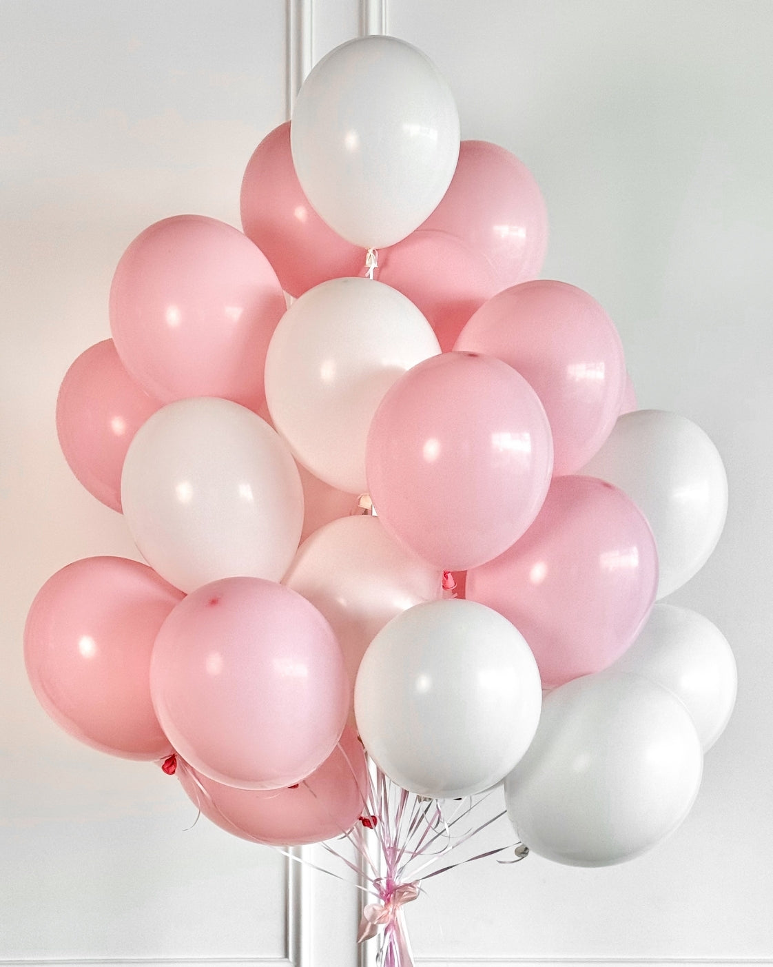Pink & White Balloons